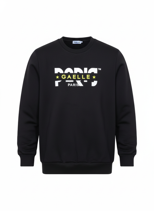 Gaëlle Paris Felpa Nera Girocollo