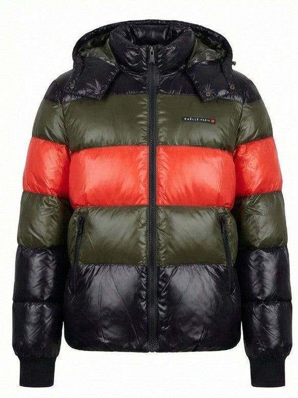Piumino Uomo Gaëlle Paris Multicolor con Cappuccio