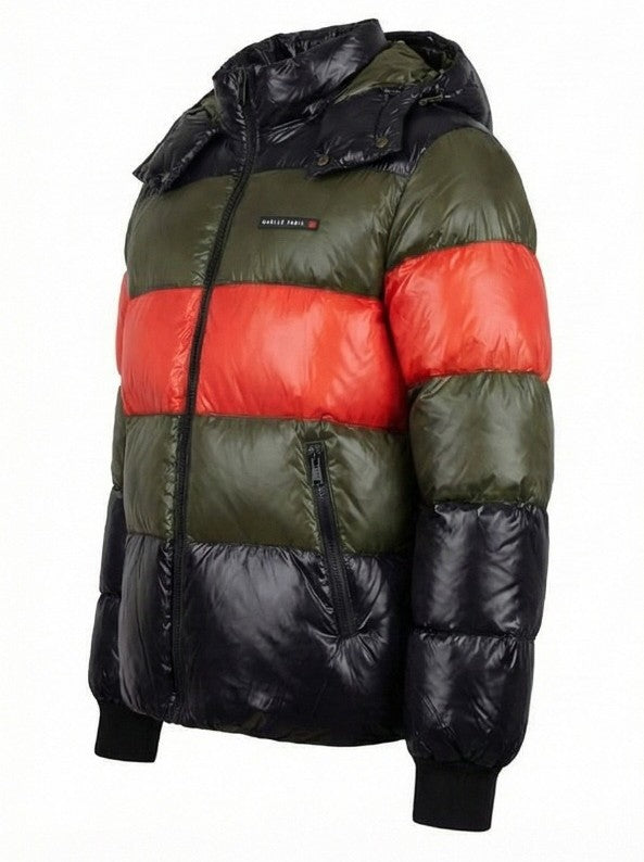 Piumino Uomo Gaëlle Paris Multicolor con Cappuccio